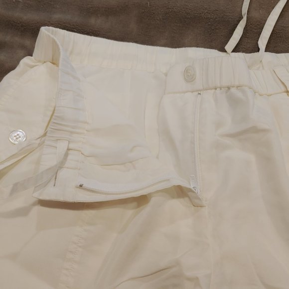 Hilfiger H Label Vintage White Silk Blend Harlem Pants Size 10 - Picture 4 of 16